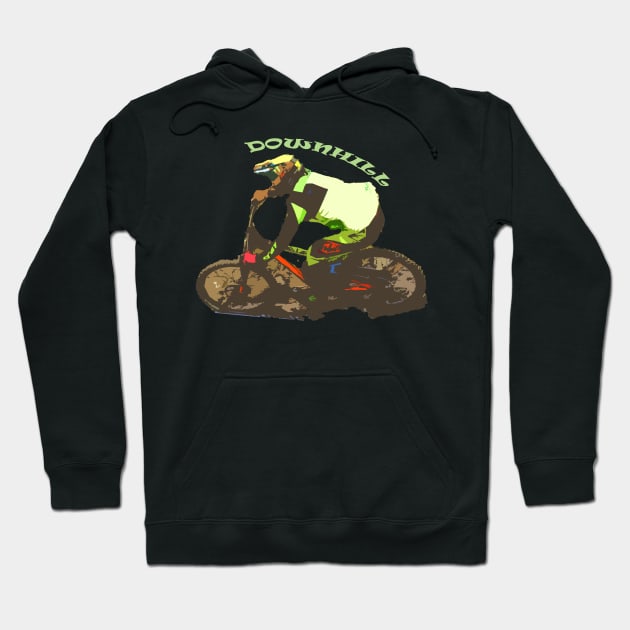 mtb downhill Hoodie by rickylabellevie